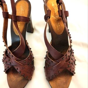 Vince Camuto Brown Strappy Women's Heels
